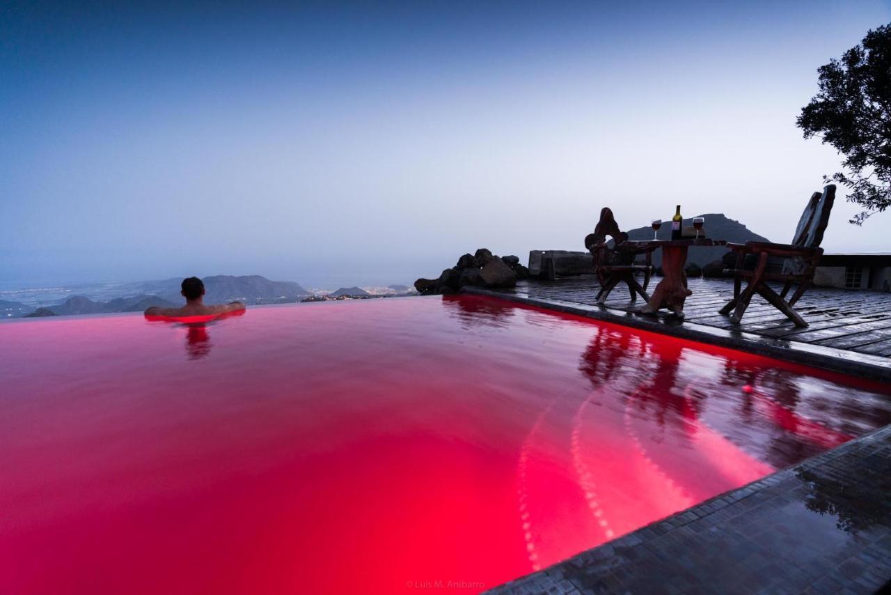Historic Canarian House, Private Heated Infinity Pool, Bbq, Wifi + Panoramic Ocean Views 阿罗纳 外观 照片
